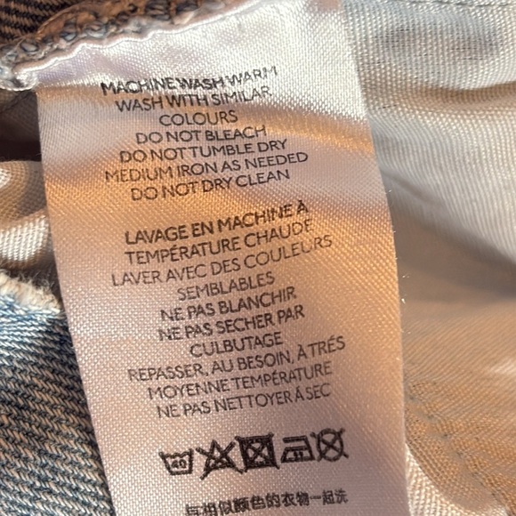 BDG urban outfitters light blue faded wash denim High Rise Baggy Jeans Sz 27 - Picture 10 of 11